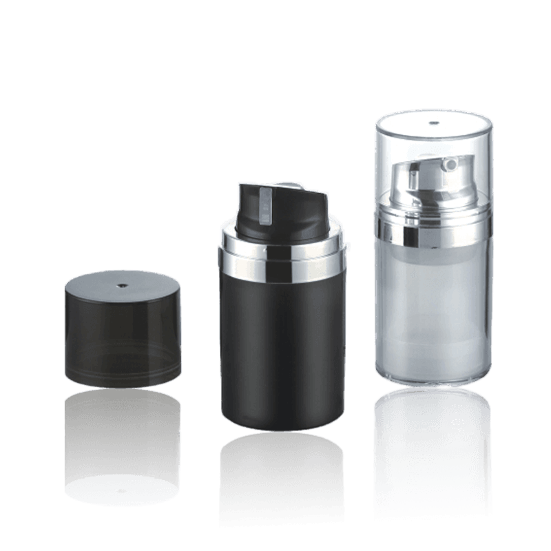 50ML svart mini Airless Bottle-HS-028A
