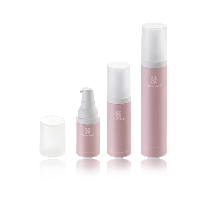 HS-013A Premium plast luftløs pumpeflaske Stilig design Gjenfyllbar lotionflaske Resirkulerbar PP AS Emballasje 15ml 30ml 50ml