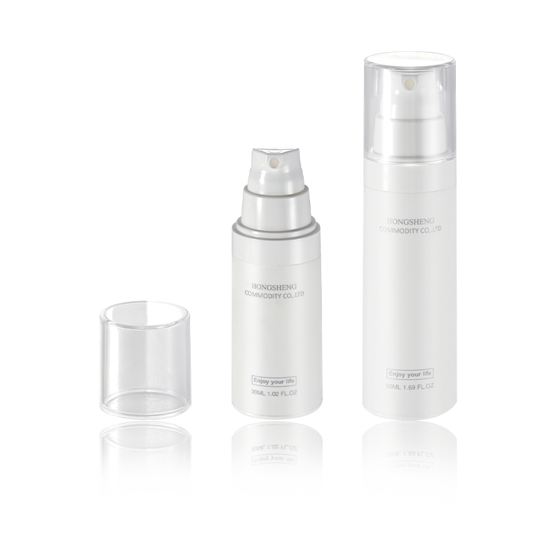 30 ML 50 ML luftfri flaske lekkasjesikker gjenfyllbar krukke for toalettsaker HS-021B