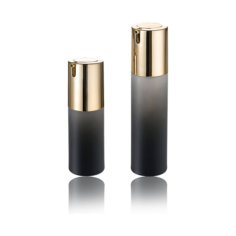 30ML 50ML svart ugjennomsiktig Airless Bottle-HS-029C