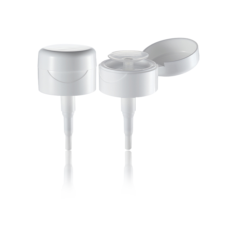 Flip-top enhånds betjening kosmetisk pumpehode væskedispenser-HY32A-59